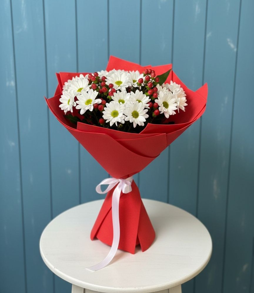 Букет цветов из: Хризантемы в Демино