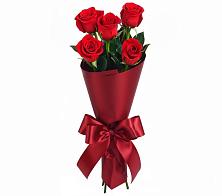 Букет 5 Красных роз Эдлесс Лав в Демино