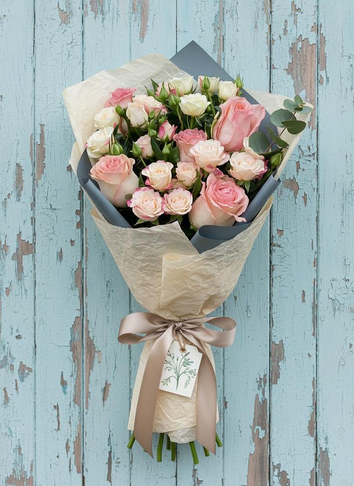 Букет цветов из: Розы в Демино