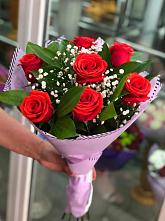 Букет цветов из:  Розы #REPLACE_PRED# Демино