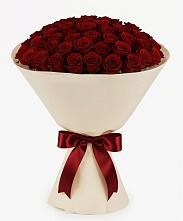 Букет 101 Бордовая роза Блэк Бакарра в Демино