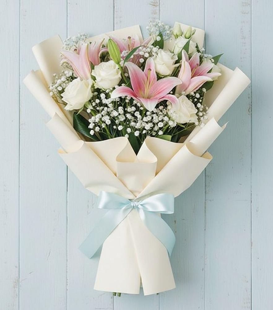 Букет цветов из: Лилии в Демино