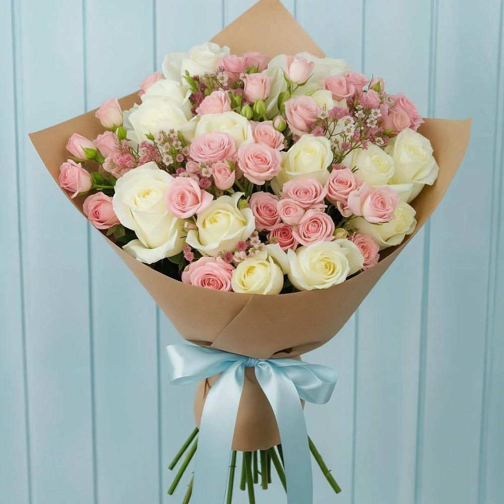 Букет цветов из: Розы в Демино