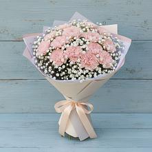 Букет цветов из:  Гвоздики в Демино