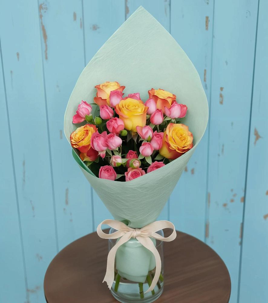 Букет цветов из: Розы в Демино