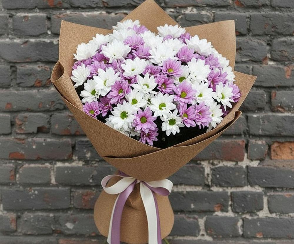 Букет цветов из: Хризантемы в Демино