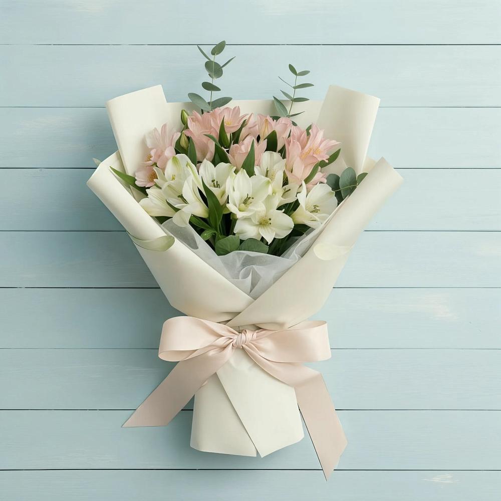 Букет цветов из: Альстромерии в Демино