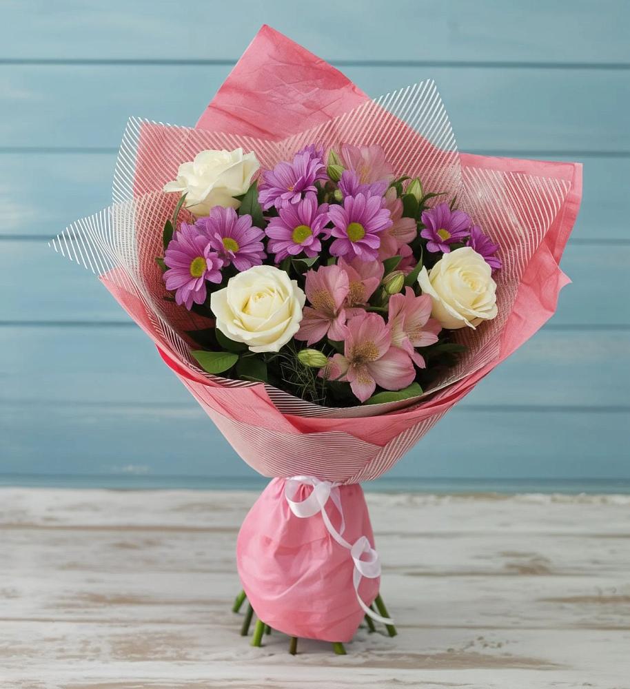 Букет цветов из: Герберы в Демино