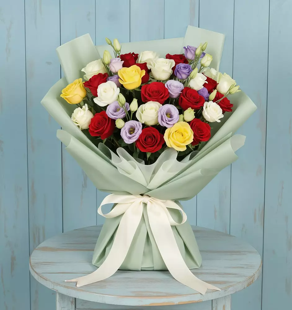 Букет цветов из: Розы в Демино