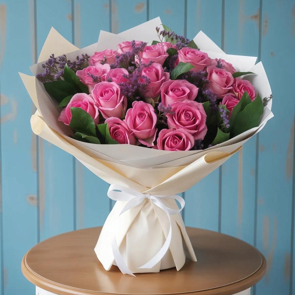 Букет цветов из: Розы в Демино